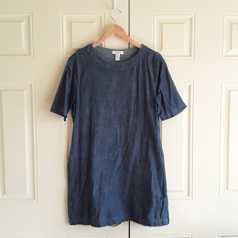 Chambray Shift Dress NWOT